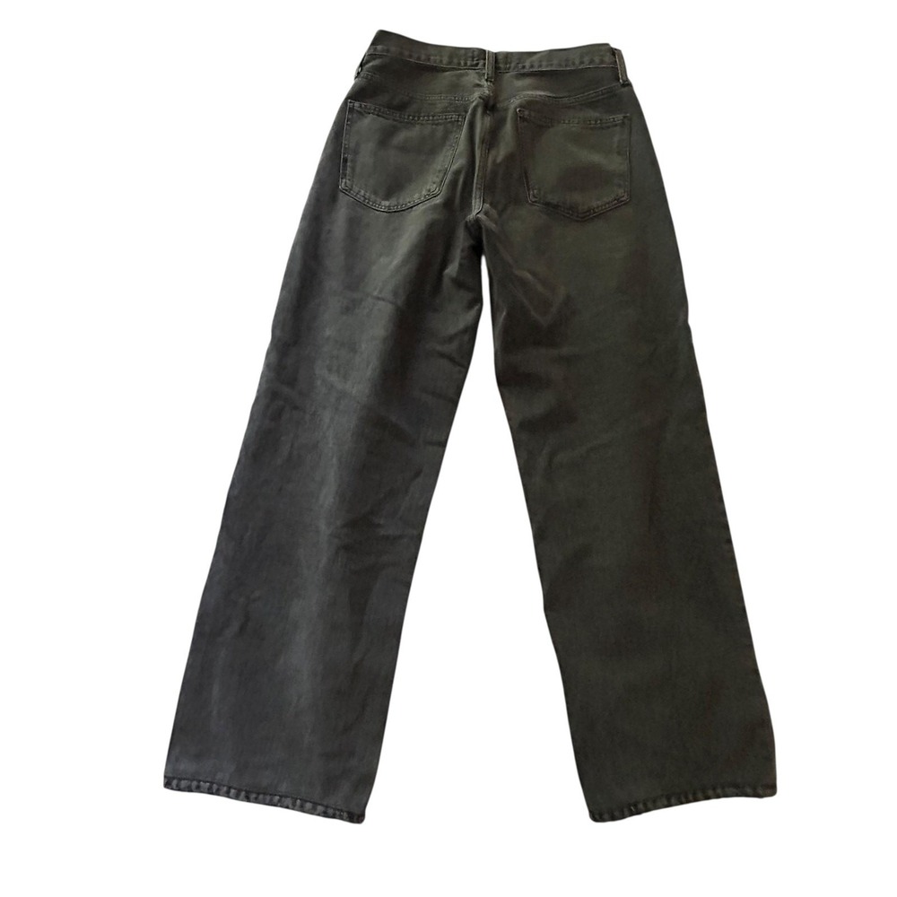 AGOLDE Criss Cross Wide Leg Jeans Womans‎ High Rise 27 Black Denim Minimalist